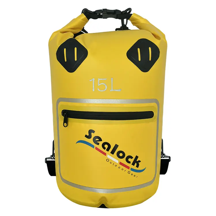15L/20L IPX7 vandeniui atsparus sauso maišelis su permatomu langu ir sauso-šlapio atskyrimu