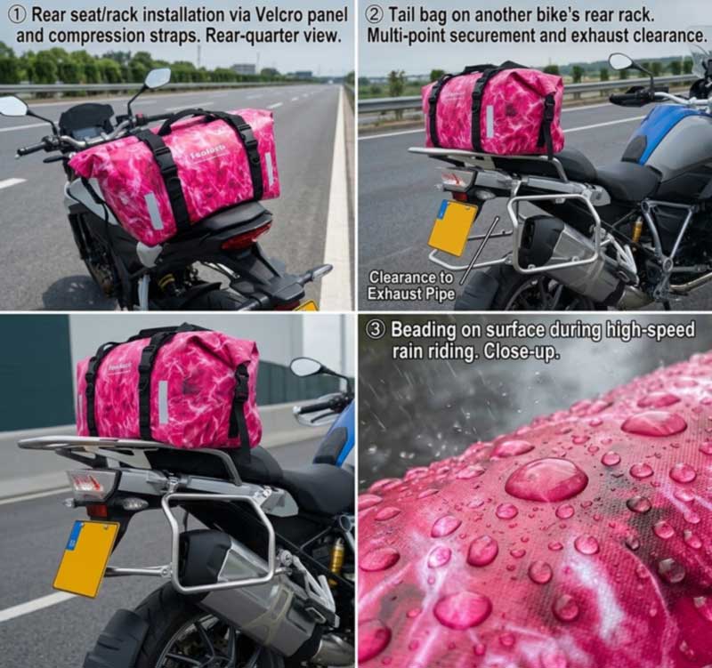Motociklų vandeniui atsparių krepšių gamintojas Adventure Brands