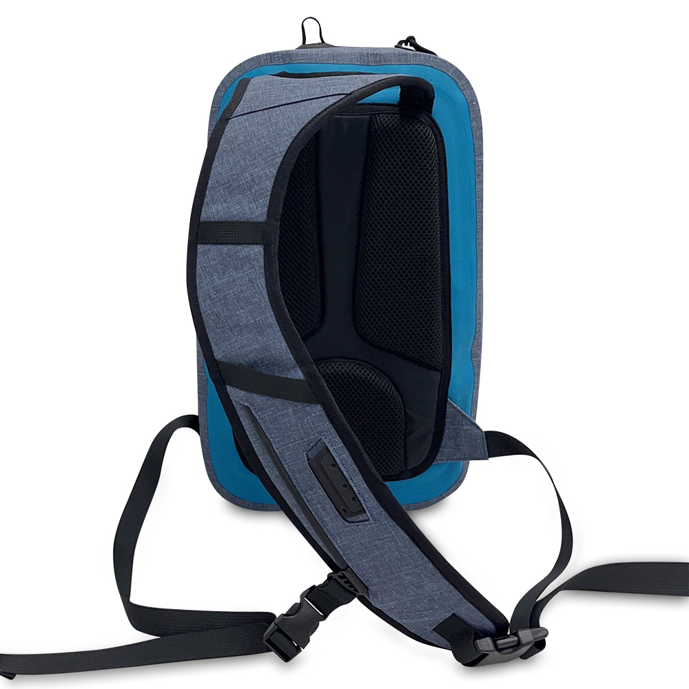 padded sling strap with stabilizer and ventilated mesh back